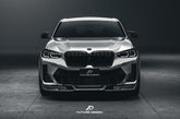 Future Design FD Carbon Fiber FRONT LIP SPLITTER for BMW X4 G02 2022-ON M40i LCI - Performance SpeedShop